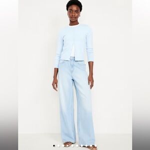 Old Navy High-Rise Baggy Wide Leg Jeans Sz 4